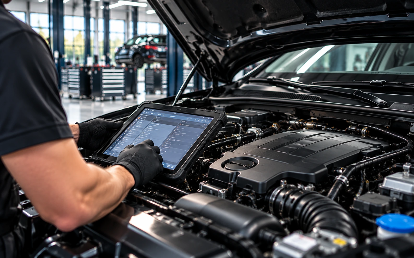 Fahrzeugdiagnose in der Werkstatt